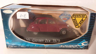 Citroën 2 CV bordeaux de 1979 Bernard Miniatures