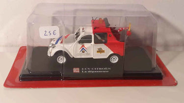 Citroën 2 CV la dépanneuse rouge et blanche Bernard Miniatures