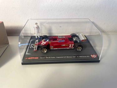 Ferrari 126 CK Turbo rouge numéro 27 (Formule 1) gagnante du grand prix de Monaco de 1981 avec Gilles Villeneuve Bernard Miniatures
