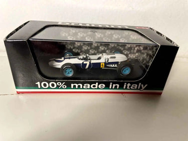 Ferrari 158 bleue et blanche numéro 7 de 1964 (Formule 1) - grand prix du Mexique Bernard Miniatures