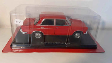 Fiat 125 spécial rouge foncé de 1968 (échelle 1/24ème) Bernard Miniatures
