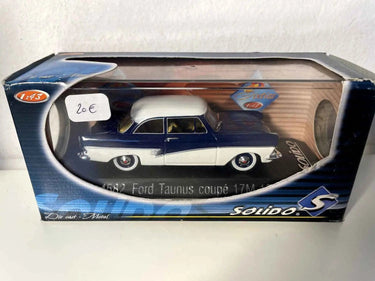 Ford Taunus coupé 17M bleue et blanche de 1957 (Solido référence 4582) AVEC la boite en carton Bernard Miniatures