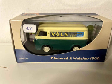 Fourgon Chenard et Walcker 1500 vert et jaune pâle avec la publicité VALS Bernard Miniatures
