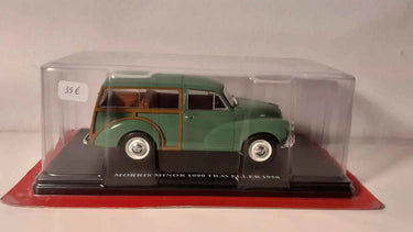 Morris Minor 1000 Traveller verte de 1958 (échelle 1/24ème) Bernard Miniatures