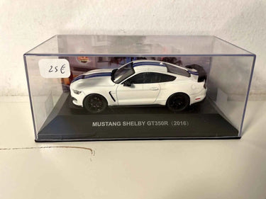 Mustang Shelby GT350R blanche et bleue de 2016 (voiture américaine) Bernard Miniatures