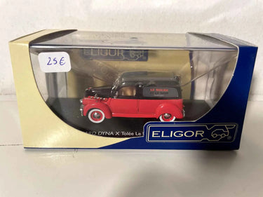 Panhard Dyna X tôlée rouge et noir (Parfums Le Rouge et le Noir) ELIGOR Bernard Miniatures