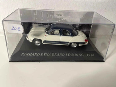Panhard Dyna grand standing blanc cassé et grise de 1958 Bernard Miniatures
