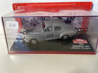 Peugeot 203 grise - rallye de Monté-Carlo de 1960 Bernard Miniatures