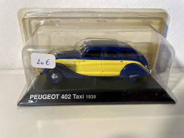 Peugeot 402 jaune et bleue TAXI de 1939 Bernard Miniatures