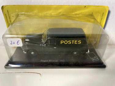 Peugeot 403 break verte foncée de 1962 la Poste - PTT Bernard Miniatures