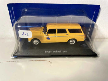 Peugeot 404 break jaune de 1963 la Poste - PTT Bernard Miniatures