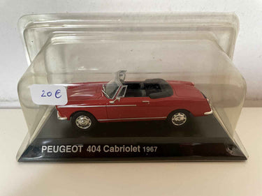 Peugeot 404 cabriolet rouge de 1967 (blister) Bernard Miniatures