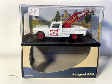 Peugeot 404 dépanneuse blanche AVIA Bernard Miniatures