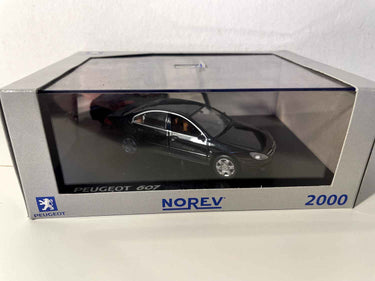 Peugeot 607 noire de 2000 (Coffret boite rectangle) Norev Bernard Miniatures