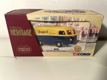 Peugeot D3A jaune et bleu SERVICE PEUGEOT (Gorgi) Bernard Miniatures