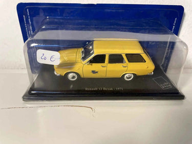 Renault 12 break jaune de 1971 la Poste - PTT Bernard Miniatures