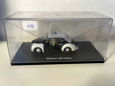 Renault 4CV noire et blanche POLICE Bernard Miniatures