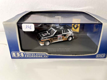 Renault 5 Maxi Turbo noire, marron et blanche numéro 11 Tour de Corse 1986 (coffret boite rectangle) Bernard Miniatures