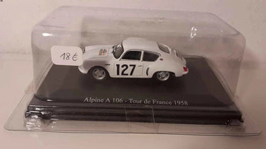 Renault Alpine A106 tour de France blanche de 1958 (numéro 127) Bernard Miniatures