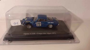 Renault Alpine A110 coupe des Alpes bleue de 1971 (numéro 22) Bernard Miniatures
