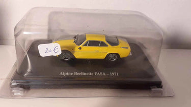 Renault Alpine berlinette FASA jaune et grise de 1971 Bernard Miniatures