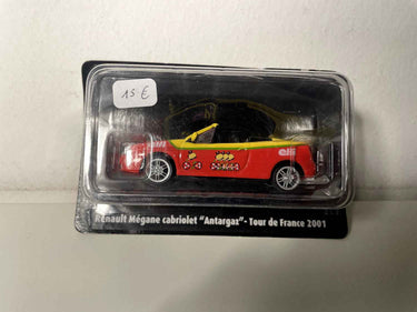 Renault Mégane cabriolet rouge et jaune "Antargaz" Tour de France 2001 Bernard Miniatures