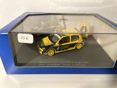 Renault Sport Clio V6 II jaune et noire numéro 4 - Trophy 2003 (coffret boite rectangle) Bernard Miniatures