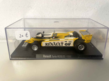 Renault Turbo RE20/23 jaune et blanche numéro 16 de 1980 (Formule 1) Bernard Miniatures
