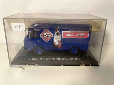 Saviem SG2 bleu avec publicité ANIS DEL MONO Bernard Miniatures