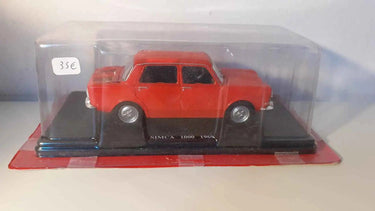 Simca 1000 rouge/orangée? de 1969 (échelle 1/24ème) Bernard Miniatures