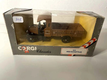 Voiture Miniature Camion Renault Truck C823 marron de 1926 (transport Jules Goulard - vin et charbon) - Bernard Miniatures