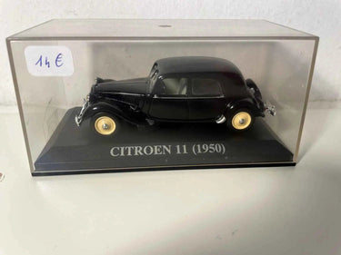 Voiture Miniature Citroën 11 noire de 1950 (boite plexi) - Bernard Miniatures