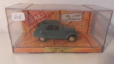 Voiture Miniature Citroën 2 CV AZAM verte foncée de 1965 (Norev) - Bernard Miniatures