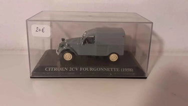 Voiture Miniature Citroën 2 CV fourgonnette grise de 1958 - Bernard Miniatures