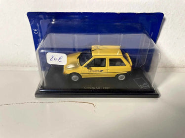 Voiture Miniature Citroën AX jaune de 1987 la Poste - PTT - Bernard Miniatures