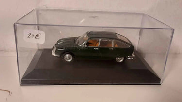Voiture Miniature Citroën GS 1015 verte de 1971 (boite plexi) - Bernard Miniatures