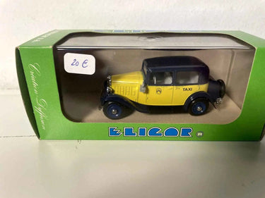 Voiture Miniature Citroën Rosalie jaune et noir de 1934 TAXI PARISIEN - Bernard Miniatures