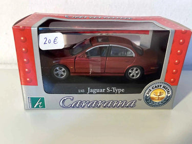Voiture Miniature Jaguar type S rouge foncée / bordeaux - Bernard Miniatures