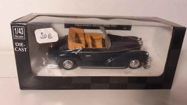 Voiture Miniature Mercedes 300SL décapotable bleue foncée de 1955 - Bernard Miniatures
