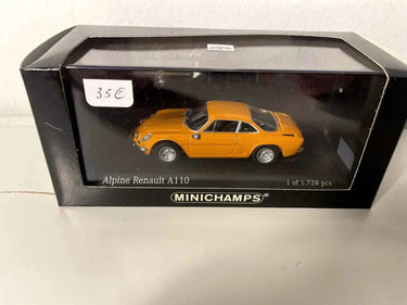 Voiture Miniature Renault Alpine A110 orange foncée (MINICHAMPS) - Bernard Miniatures