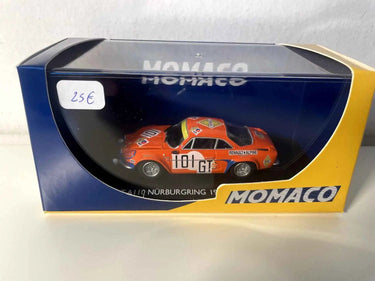 Voiture Miniature Renault Alpine A110 orange numéro 101 Nürburgring Allemagne (collection Monaco) - Bernard Miniatures