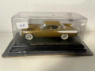 Voiture Miniature Studebaker Golden Hawk marron doré de 1958 (voiture américaine) - Bernard Miniatures