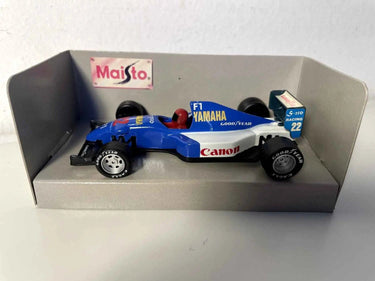 Voiture bleue et blanche numéro 22 (FORMULE 1) Bernard Miniatures
