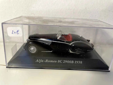 Voitures Miniatures Alfa Roméo 8C 2900B noire de 1938 - Bernard Miniatures