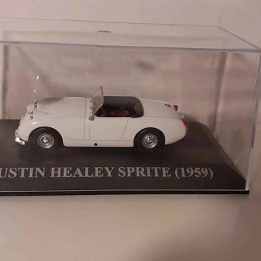Voitures Miniatures Austin Healey Sprite blanche de 1959 - Bernard Miniatures