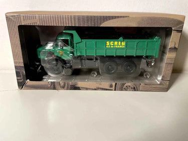 Voitures Miniatures Camion Berliet GBH M3 benne chantier SCREG Ile de France - camion vert - Bernard Miniatures