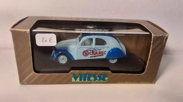 Voitures Miniatures Citroën 2 CV bleue de 1955 OCEANIC (marque Vitesse) - Bernard Miniatures