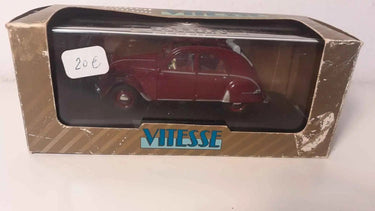 Voitures Miniatures Citroën 2 CV bordeaux de 1956 Belgium (marque Vitesse) - Bernard Miniatures