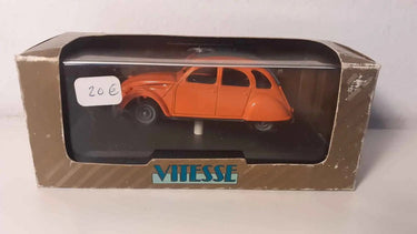 Voitures Miniatures Citroën 2 CV orange England de 1953-54 (marque Vitesse) - Bernard Miniatures