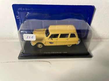 Voitures Miniatures Citroën Ami 6 break jaune de 1968 la Poste - PTT - Bernard Miniatures